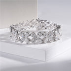 Delicate Pear Moissanite Diamond Bracelet Woman’s Wrist – Minimalist Jewelry Style