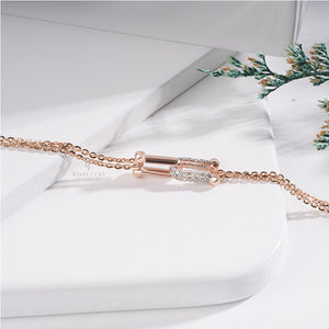 Round 0.40 Carat Lab Grown Safety Lock Bracelet, EF Color, VVS-VS Clarity, IGI Certificate