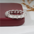 Emerald And Round Diamond Kennedy Full Eternity Band