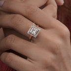 2 Carat Princess Diamond Charlotte Halo Ring