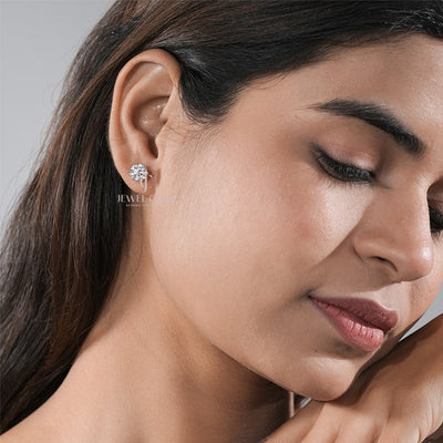 Elegant 2.00 Ct Round Diamond Stud Earrings – 6-Prong Setting