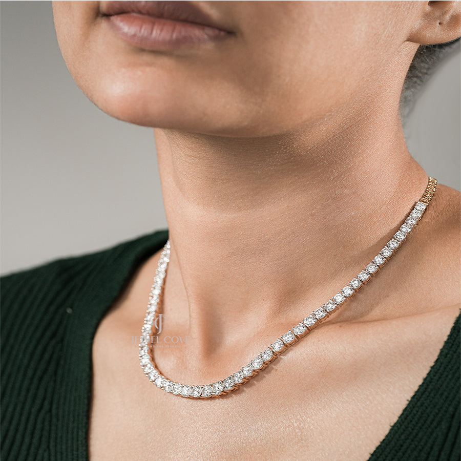 Elegant Diamond Tennis Necklace – Luxury Jewelry Statement Piece