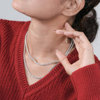 Luxury 12.50 Ct Diamond Tennis Necklace – Double Layer Design