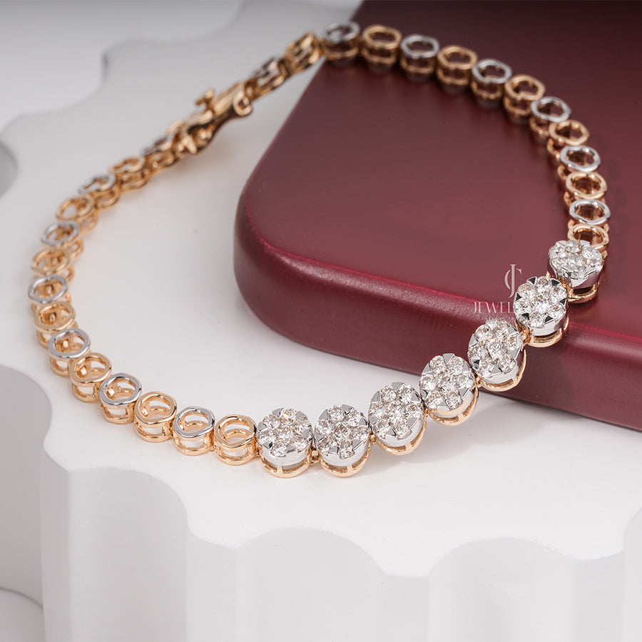 Linked Luxury Moissanite Diamond Bracelet