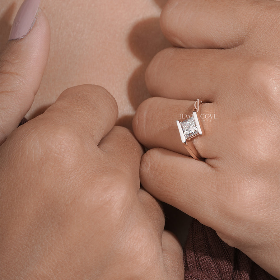 1 Carat Princess Diamond Splendour Solitaire Ring