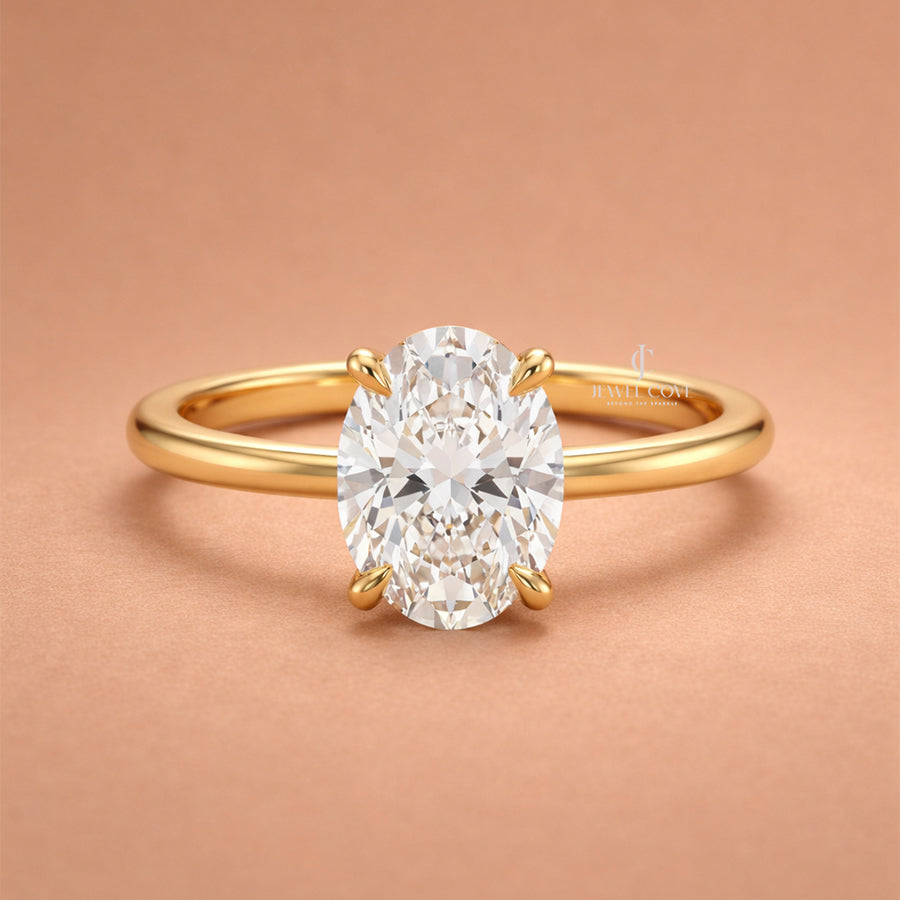 The Versailles Stack Oval Moissanite 4 Layer Bridal Ring Set