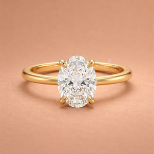 2CT Versailles Stack Oval Moissanite Diamond 4 Layer Bridal Ring Set | IGI Certified