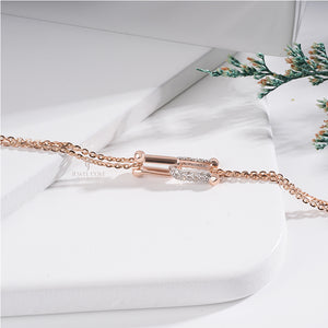 Round 0.40 Carat Lab Grown Safety Lock Bracelet, EF Color, VVS-VS Clarity, IGI Certificate