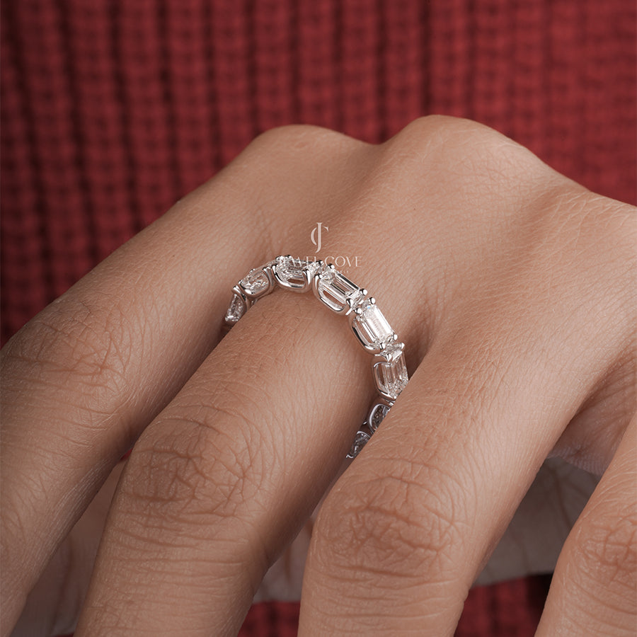 Emerald Diamond Samorn Full Eternity Band