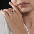 Sophisticated Oval-Cut Diamond Solitaire Engagement Ring