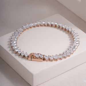 Marquise Lab Grown Tennis Bracelet | Linked Bracelet | EF Color | VVS-VS Clarity | IGI Certified