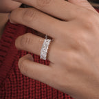 2.30 Carat Radiant Diamond Six Stone Halia Band