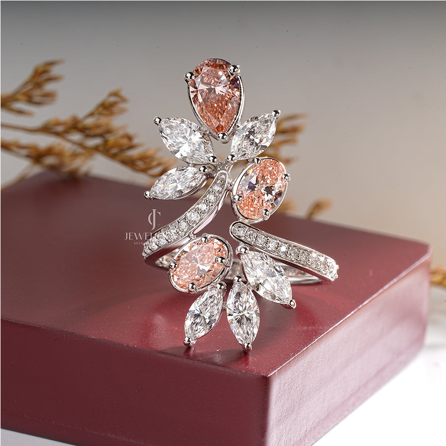 Luxury Exclusive Design With Gemstone Bridal Ring