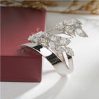1.80 Carat Diamond Leaf Wrap Fashion Ring