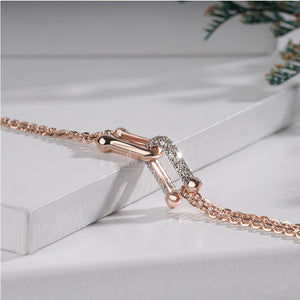 Round 0.40 Carat Lab Grown Safety Lock Bracelet, EF Color, VVS-VS Clarity, IGI Certificate