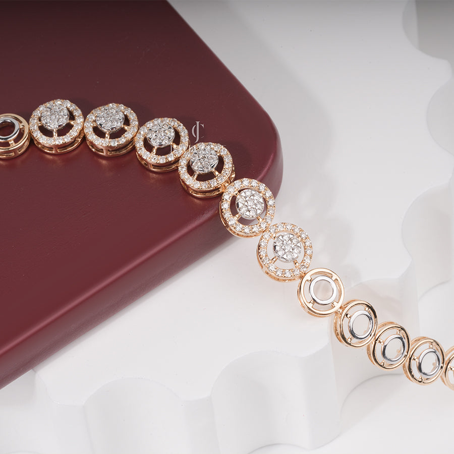 Lab Grown Round Diamond Tennis Bracelet