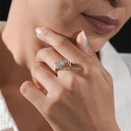 Luxury Princess-Cut Diamond Ring with Side Accents