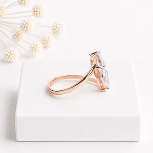 Two Marquise Solitaire Lab Diamond Engagement ring | Lab Grown Diamonds | IGI Certified