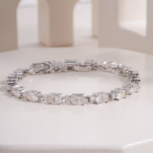 14K Oval Lab Diamond Tennis Linked Bracelet | IGI Certified | Bracelet For Women