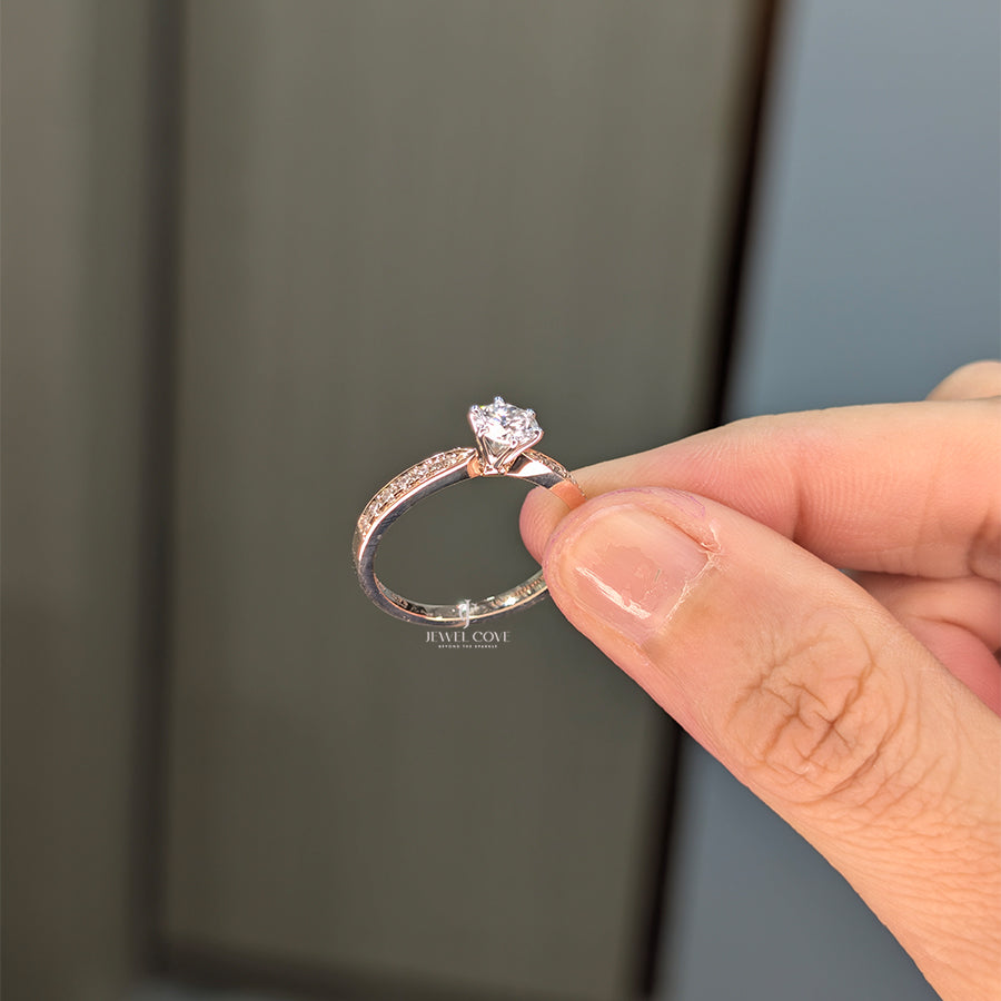 Round Solitaire Ring | Engagement Ring | Lab Grown Diamonds | IGI Certified