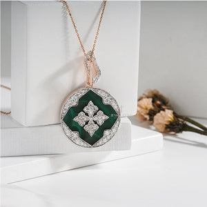 Elegant Round Lab Grown Pendent | IGI Certified | E-F Color | VVS- VS Clarity | White Gold