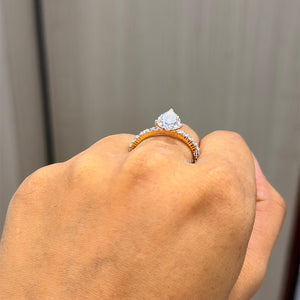 2CT Pear Engagement Ring | Lab Grown Diamonds | IGI Certified