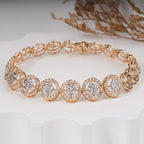 Round Moissanite Diamond Tennis Bracelet
