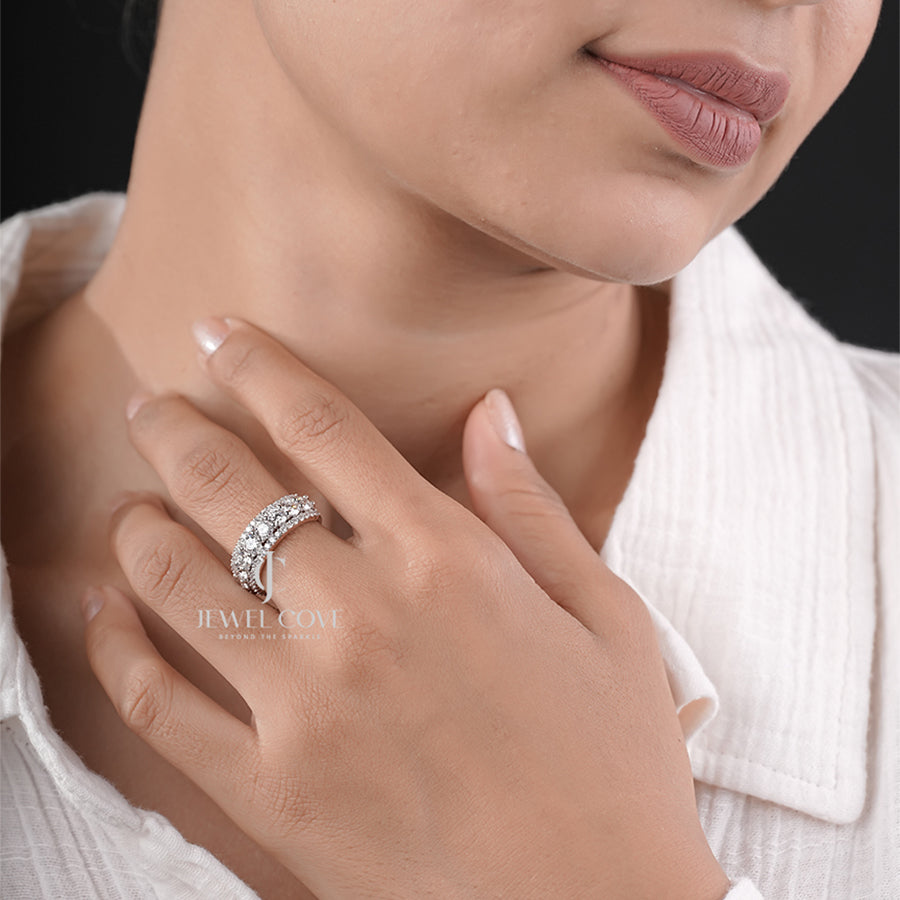 Exquisite Diamond Eternity Band in Rose Gold wedding band