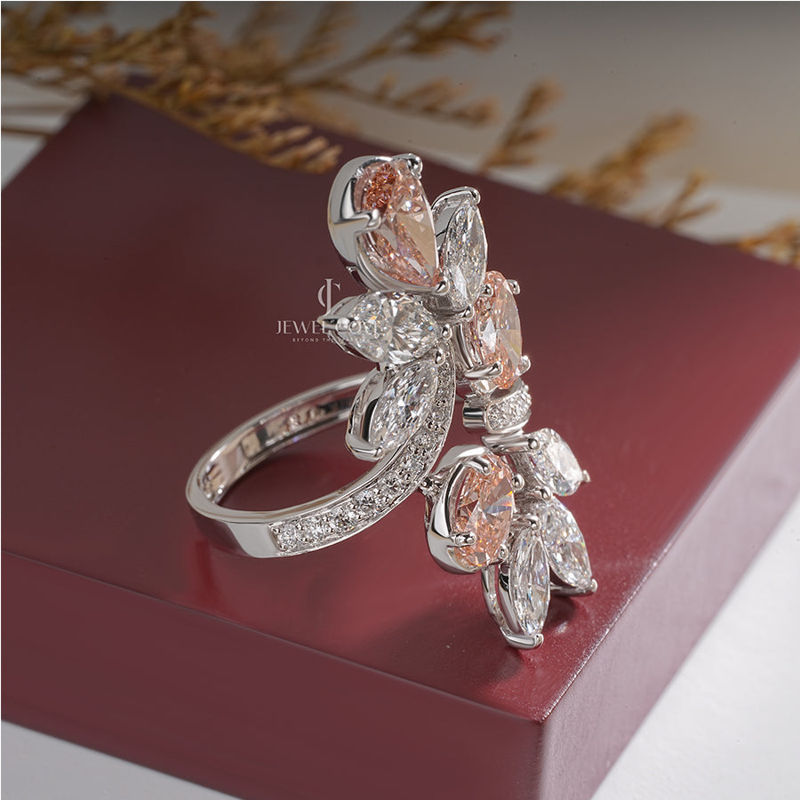 Luxury Exclusive Design With Gemstone Bridal Ring