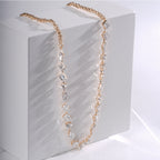 6.50 Carat Multi-Cut Diamond Necklace in 18K Rose Gold
