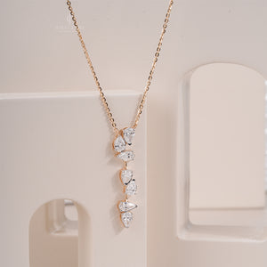 Pear Lab Grown Diamond Drop Solitaire Pendant With Chain | IGI Certified | Solitaire Pendent