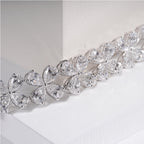 Delicate Pear Moissanite Diamond Bracelet Woman’s Wrist – Minimalist Jewelry Style