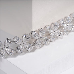 Pear Lab Grown Diamond Bracelet | EF Color | VVS-VS Clarity | IGI Certificate