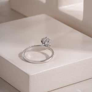Pear Lab Grown Pave Eternity Band Ring | IGI Certified Diamond Ring For Her