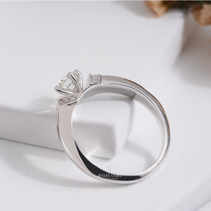 Round Solitaire 0.52tcw Lab Grown Wedding Band | IGI Certified | E-F Color | VVS- VS Clarity