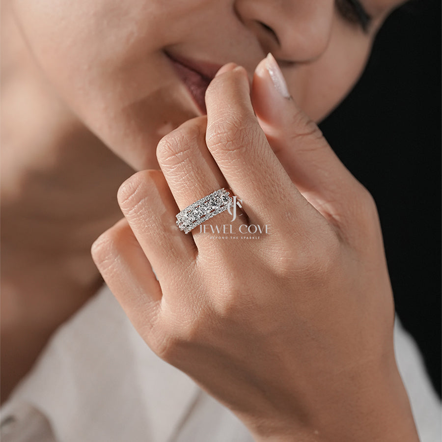 Exquisite Diamond Eternity Band in Rose Gold wedding band