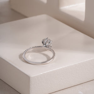 Pear Lab Grown Pave Eternity Band Ring | IGI Certified Diamond Ring For Her