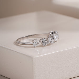 0.75ctw Multi Cuts Lab Grown Diamond Band for Women | IGI Certified