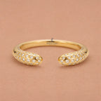 The Sculptural Quad-Layered Stack Lab Diamond 4 Layer Bridal Ring Set