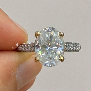 Oval Lab Grown Diamonds Wedding Ring | IGI Certified | Valentine Gift