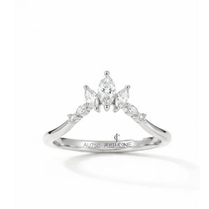 14K Yellow Gold Marquise Lab Grown Band For Daily Wear | IGI Certified