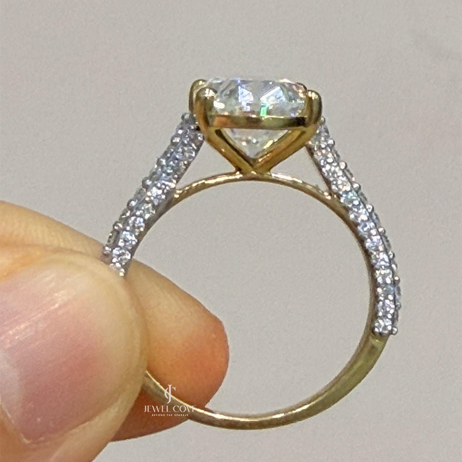 Oval Lab Grown Diamonds Wedding Ring | IGI Certified | Valentine Gift