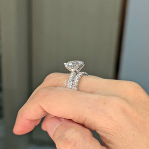 3.5CT Round Lab Grown Diamond IGI Certified Ring | Bridal Set Ring | Ring For Engagement