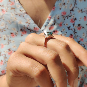 Oval Shaped Engagement Ring In Muse Style | Lab Grown Diamonds | IGI Certified