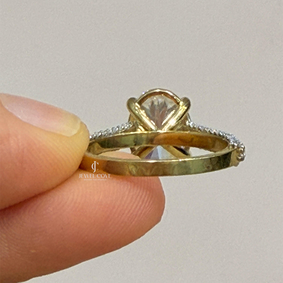 Oval Lab Grown Diamonds Wedding Ring | IGI Certified | Valentine Gift