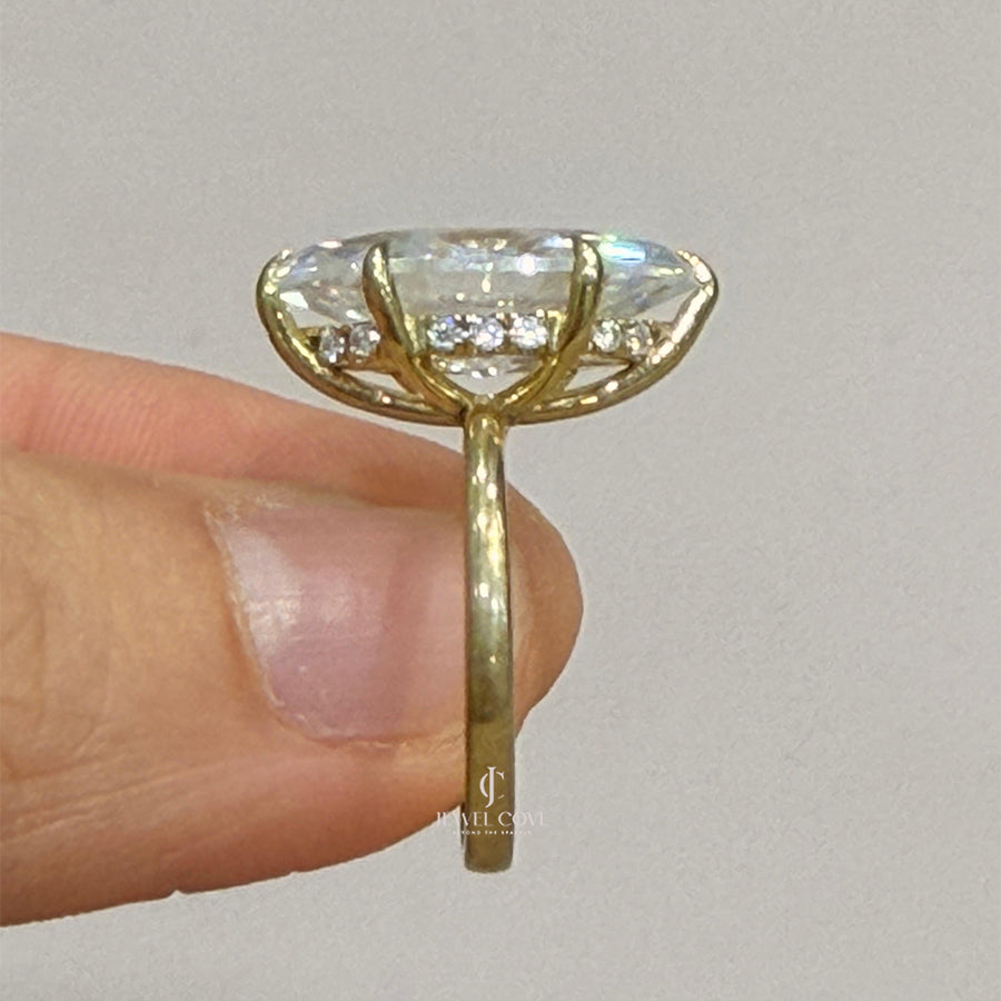 4CT Marquise Solitaire Engagement Ring |  Lab Grown Diamonds | IGI Certificate