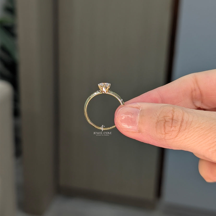 Round Solitaire Diamond Ring| Engagement Ring | Lab Grown Diamonds | IGI Certified