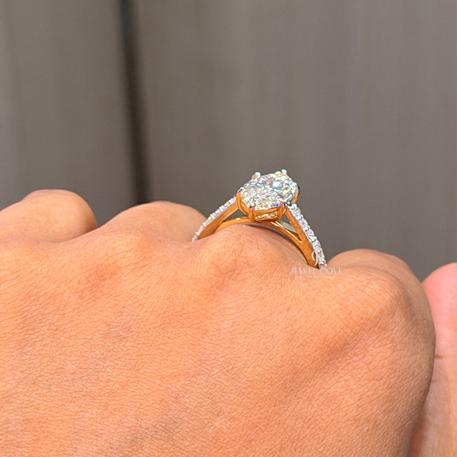 Marquise Stackable Diamond Ring | Engagement Ring | Lab Grown Diamonds | IGI Certified