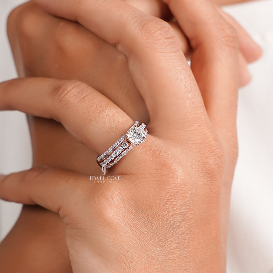 Round Lab Diamond Ring For Women | Valentine Gift | Lab Grown Diamonds | IGI Certified