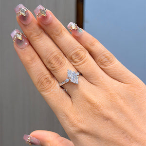 2CT Marquise Three Stone Diamond Ring | Lab Grown Diamonds | IGI Certified